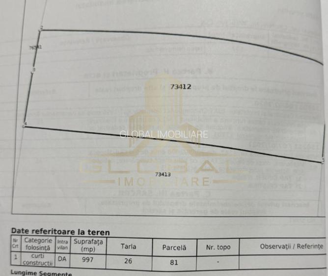 Teren Curti Constructii, 997 mp. str.Unirii Chinteni - Lac Chinteni - 3