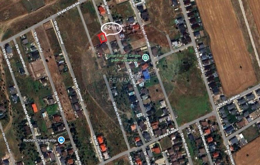 Teren de vanzare pentru casa, 621mp Ilfov Domnesti str Ciocarliei - 9
