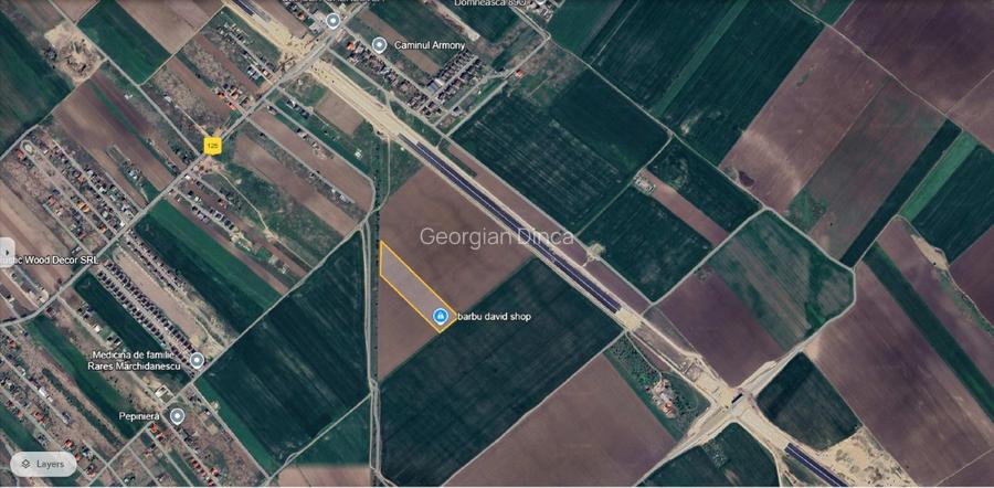 Teren 20.000 mp de vânzare, acces șos. Curtea Domneasca (str. Jadului) lângă A0 - 5