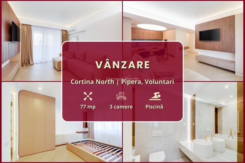 Cortina North || 3 camere || Finisaje și amenajare de lux || Piscină - 2