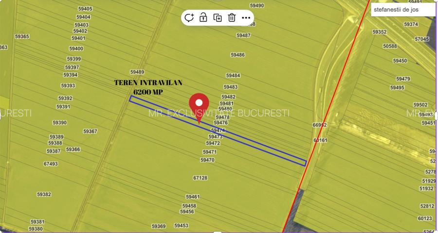 Teren intravilan cu acces direct la DJ 200 si A0 | 6.118 mp | Ștefanestii de Sus - 3