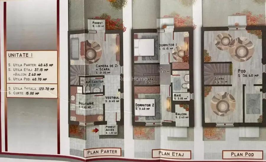 Vila / 118 mp util / 0 comision / incazire pardoseala / zona metrou - 2