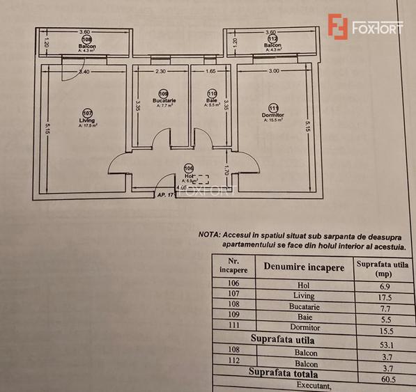 Apartament cu 2 camere si pod, de vanzare in Giroc - 11