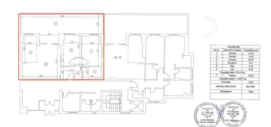 3 camere| DECOMANDAT| LOC DE PARCARE INCLUS  +TERASA 43 MP| VICTORIEI - 1