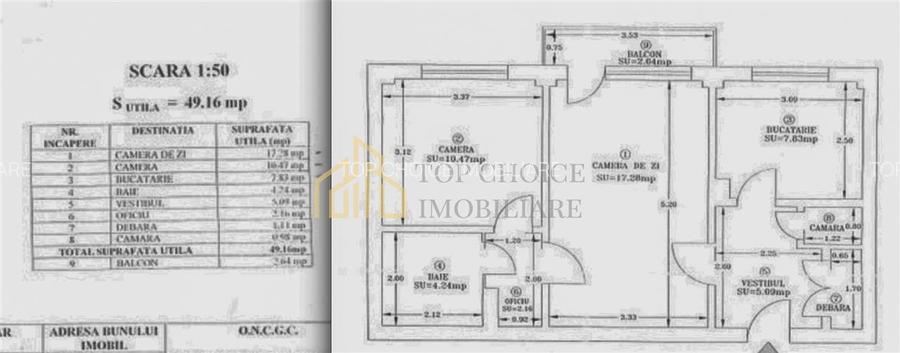 2 CAMERE - POLONA - STEFAN CEL MARE - BLOC 1982 - ETAJ 6/8 - INVESTITIE - 1