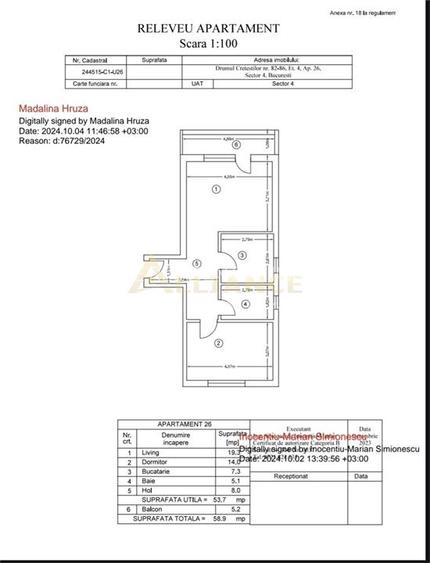Metrou Aparatori 15 min Ap 2 camere mobilat - 13