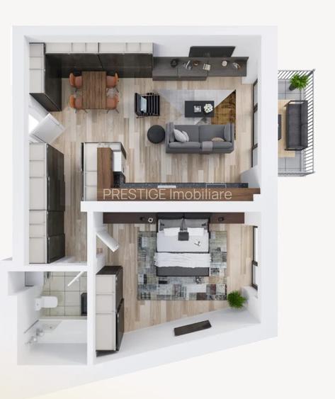 Apartament nou cu 2 camere 56 mp util - de vanzare in Scala Cetatii  - 6