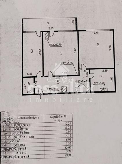 2 camere decomandat Tiglina 1 PS – balcon mare, centrală - 14