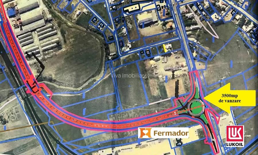 COMISION ZERO% ! -Deschidere la DN28 lângă LUKOIL, TEREN 3500mp parcare tiruri - 2