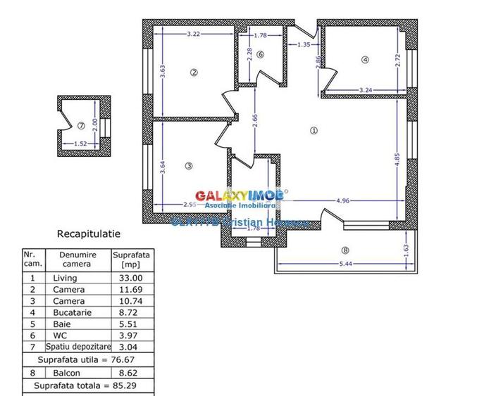 Apartament 3 camere 85 mp Iuliu Maniu Pacii Str Dr Belsugului - 5