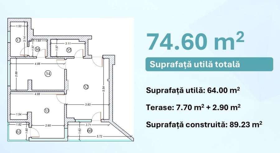 Apartament cu vedere la mare in complex cu piscina privata si sala de fitness - 14