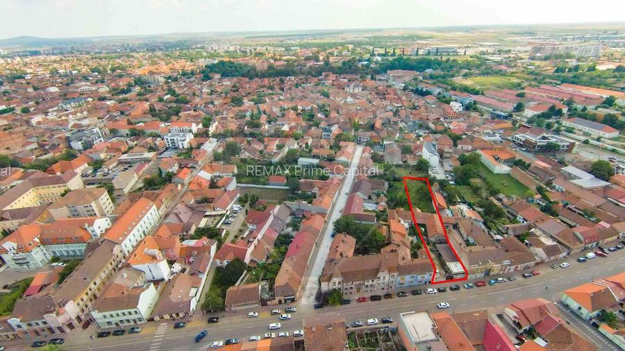Teren 1444 mp Ultracentral Oradea, Strada Primariei 52, front 20 m - 10