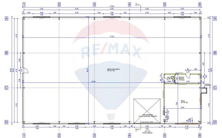 Hală 600 mp, ideală pentru logistică și distribuție zona Aeroportului