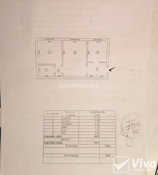 Ap 2 camere, 50 mp, bloc din 1981, mobilat si utilat – Dacia - 6