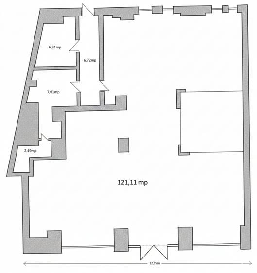 Spatiu Comercial | Ultracentral | Piata Romana | Stradal | 145 mp | - 2