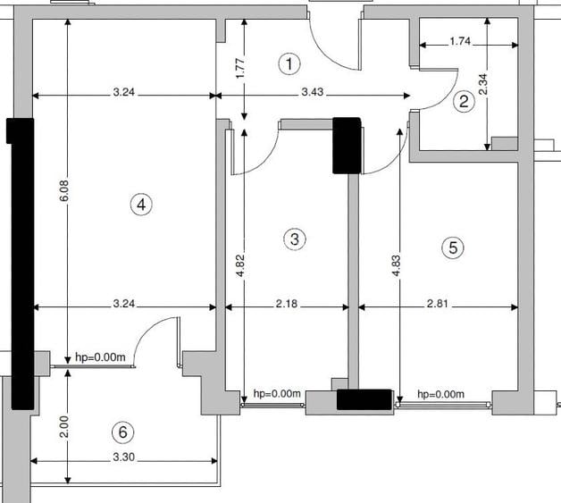 Apartament cu 2 camere în blocul Urbana - 4