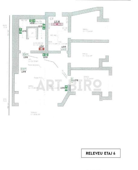 Zero comision, 107mp birou ultracentral Universitate, terasa, 10' [M] - 1