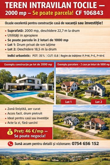 Teren intravilan in cartier Tocile comuna Sadu jud. Sibiu - 3