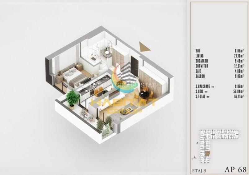 2 camere decomandat 65 mp LUX langa Parcul Teilor - 11