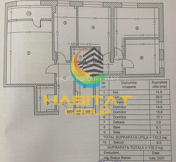 4 camere zona Brancoveanu etaj 1 an 2021 - 14