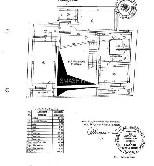 Duplex 200,38 mp utili + 32,51 mp balcoane + 2 locuri parcare + boxa - Dorobanti - 2