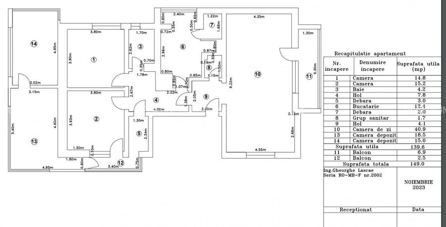 Birou/ Rezidential, apartament in imobil Boutique, Televiziune - 13