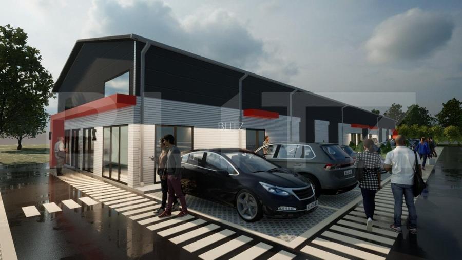 Hale noi pe parter sau P + 1, 1.755 mp utili, teren 4.000 mp, zona Ghercesti - 9