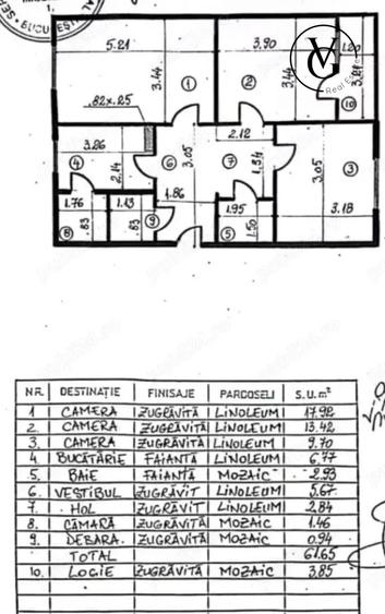 Apartament 3 camere -  1 Decembrie 1918 - Metrou 6 min - 11