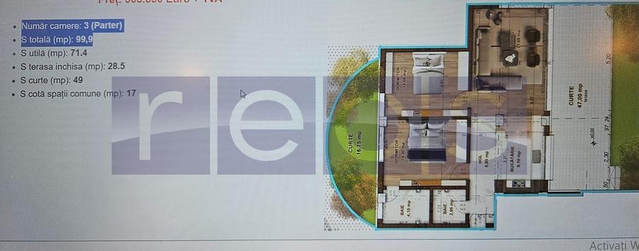 | APARTAMENT 3 CAMERE-71,4 MP UTILI | ZONA DOMENII-BLOC 2023 | - 13