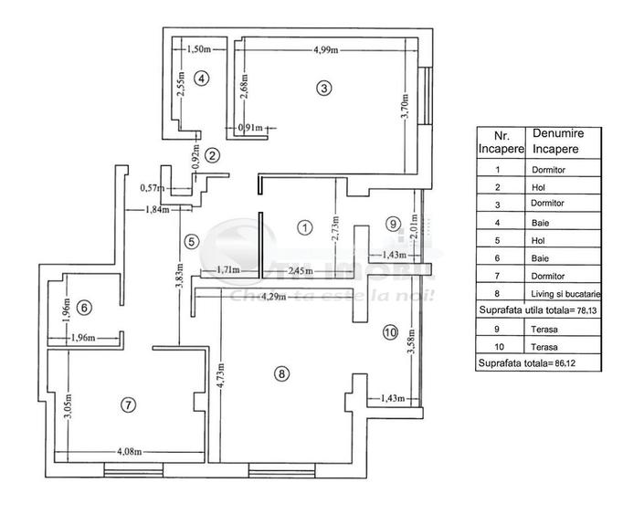 Apartament cu 4 camere - etaj 2/3 - Rediu - Casablanca - 135000 euro - 1