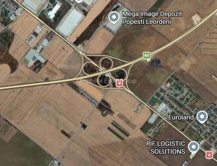 Teren 27 ha, d=460ml, in imediata apropiere a centurii A0, DN4 si DNCB - 3