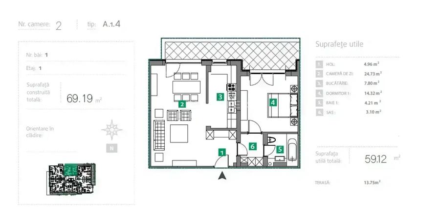 Apartament Lux 2 Camere Sisesti I Vedere Lac I Metrou - 13