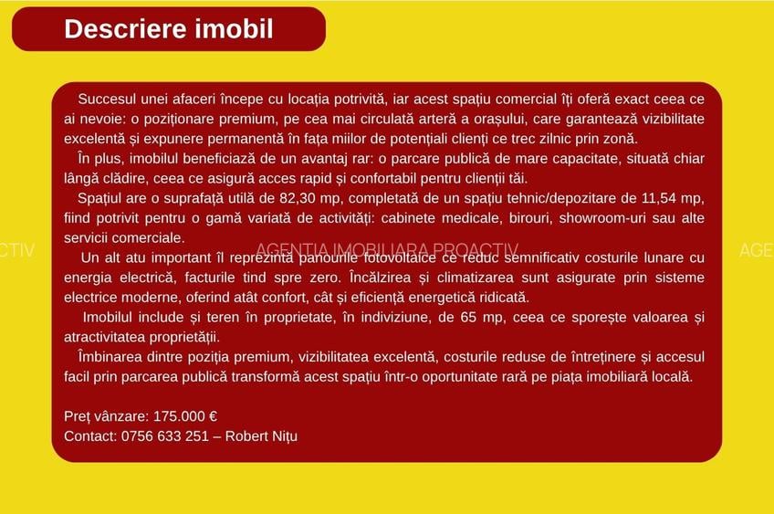 Spațiu premium pentru afacerea ta situat pe Str. Brăilei - 2