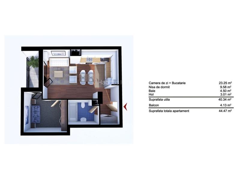 Apartament 2 camere, finisat modern, bloc nou,, parcare, Grand Park - 7