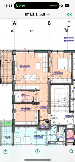 Bulevardul Bratianu  3 camere - 6
