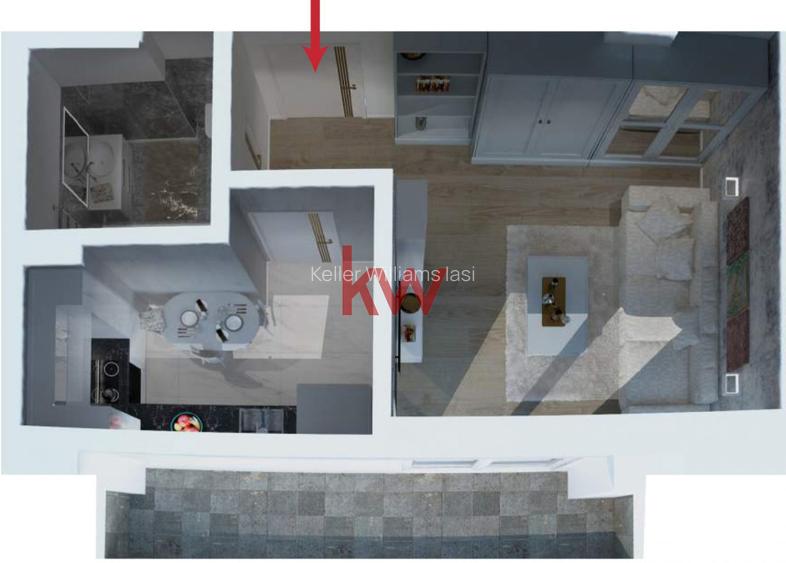 Apartament cu 1 camera in Complex Rezidential nou, zona Frumoasa, intabulat - 2