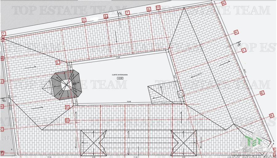 Cladire de vanzare in Centrul Vechi, cu proiect pentru hotel - 61 Camere