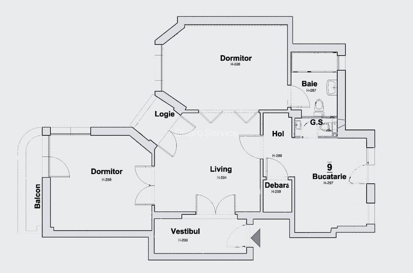 Inchiriere apartament trei camere renovat lux ideal firma/rezidenta Piata Amzei - 1
