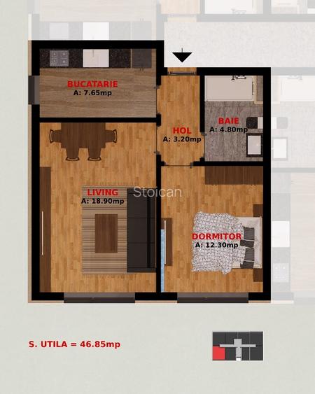 Apartamente doua camere si Garsoniere. Fundeni Dobroesti. Pretul Iclude Tva! - 7