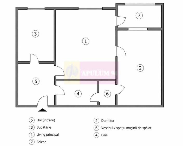 Apartament 2 camere Titan, 52 mp, metrou Titan, la IOR - 8