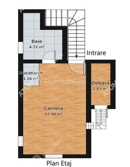 Casa ultracentrala compusa din 2 garsoniere zona Teatru Gong din Sibiu - 7