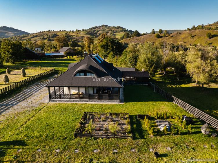 Casa de locuit sau vacanta 5 camere, 5 bai, 2600mp teren langa Humor - 47