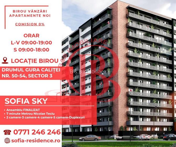 Apartament 3 camere cu 2 bai Finalizat 7 min Metrou Teclu - 2