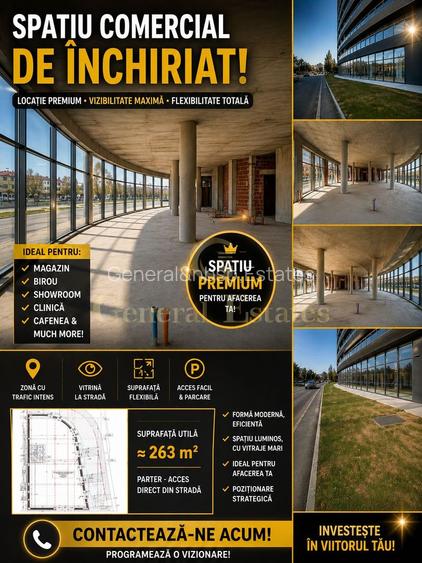 SPAȚIU COMERCIAL DE ÎNCHIRIAT – VIZIBILITATE MAXIMĂ –STR. I.C BRATEANU - 3