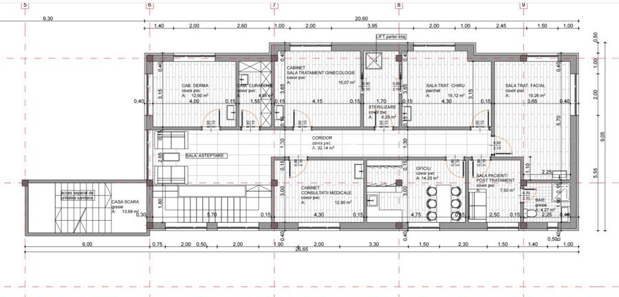 Teren 1166mp, proiect Clinica si Birouri, Gruia  - 10