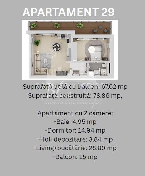 Madrid Park Residence- Apartament 2 camere - 4