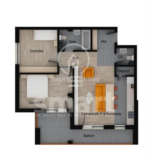 Apartament 2 camere BLOC NOU FINISAT Floresti zona Muzeul Apei - 7