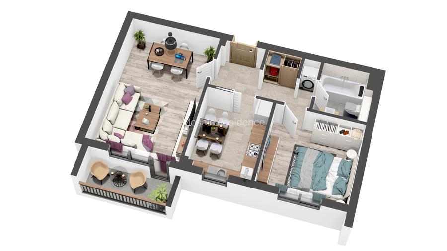 APARTAMENT 2 CAMERE etaj 8- toamna 2026 - 7