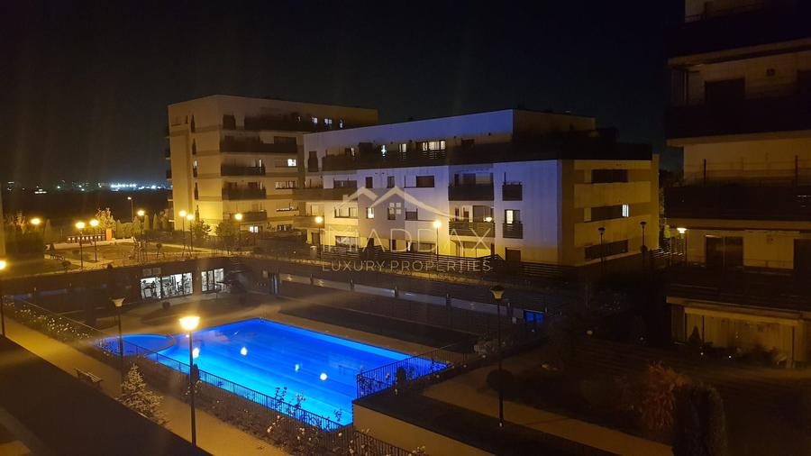 3 Camere | 77 mp Utili | Boxă Inclusă | Piscină & Fitness | Lângă Pădurea Băneas