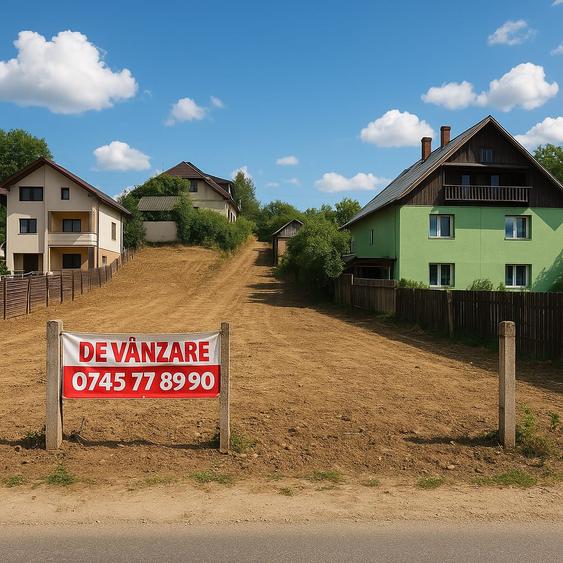 Teren 1000 mp, intravilan, deschidere 25 ml - stradal - Stafanesti